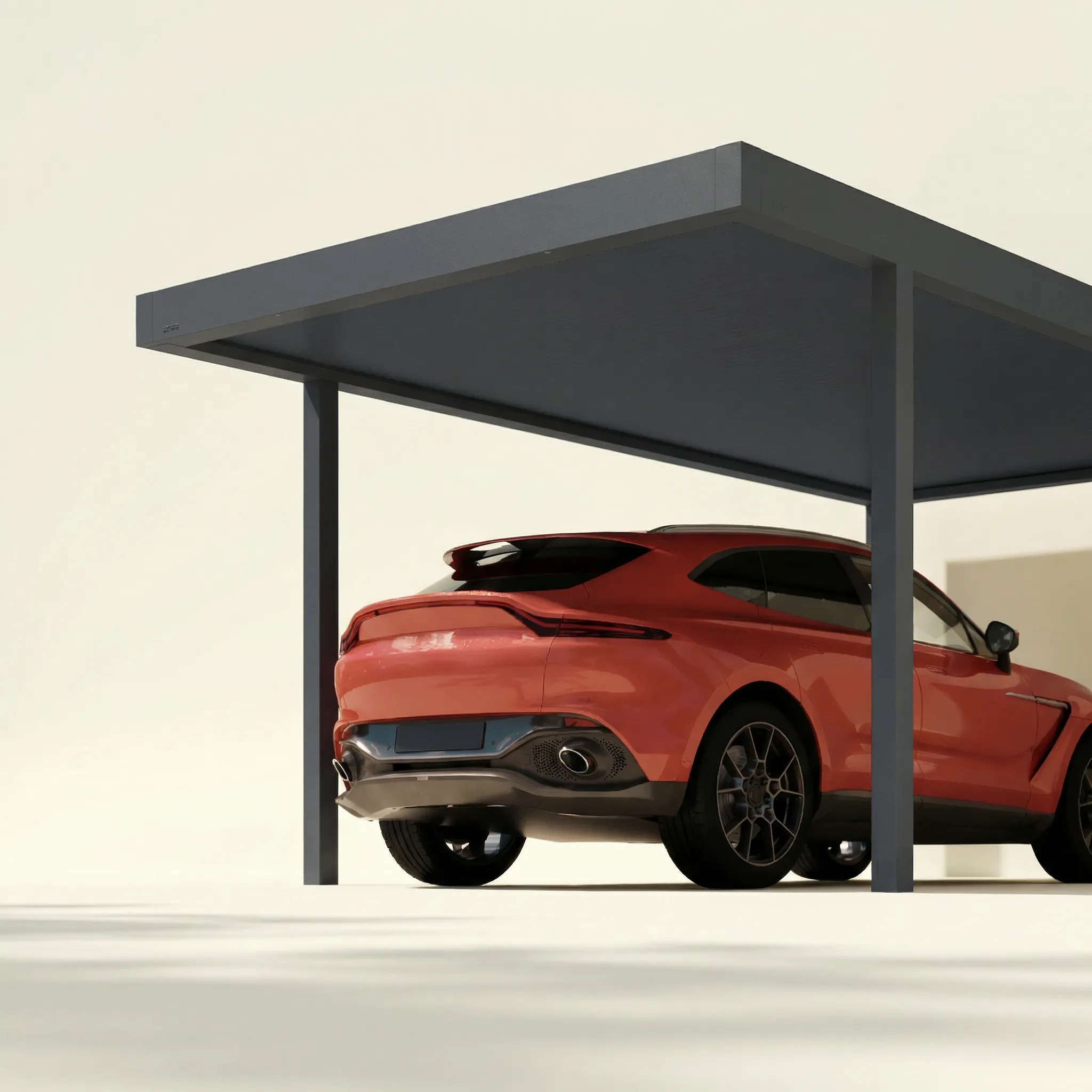 Zurückversetzte Pfosten